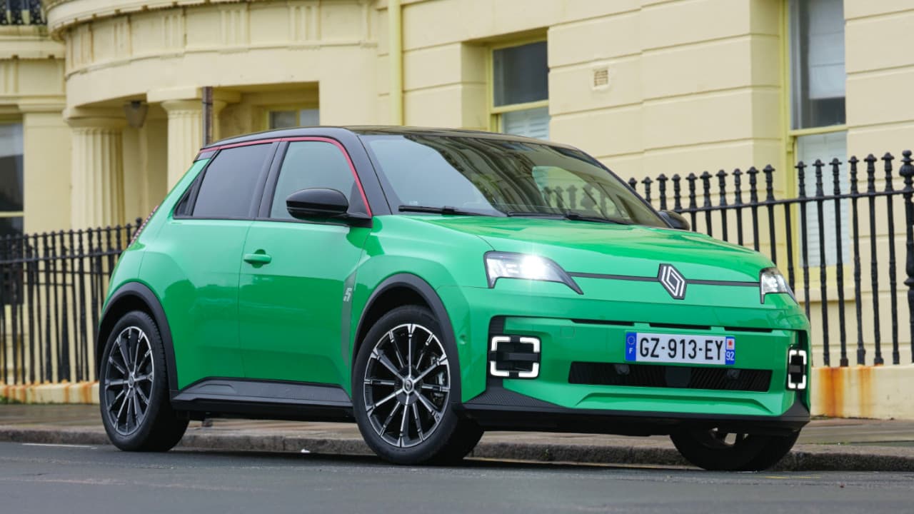 Renault 5 in Green Parked in the City